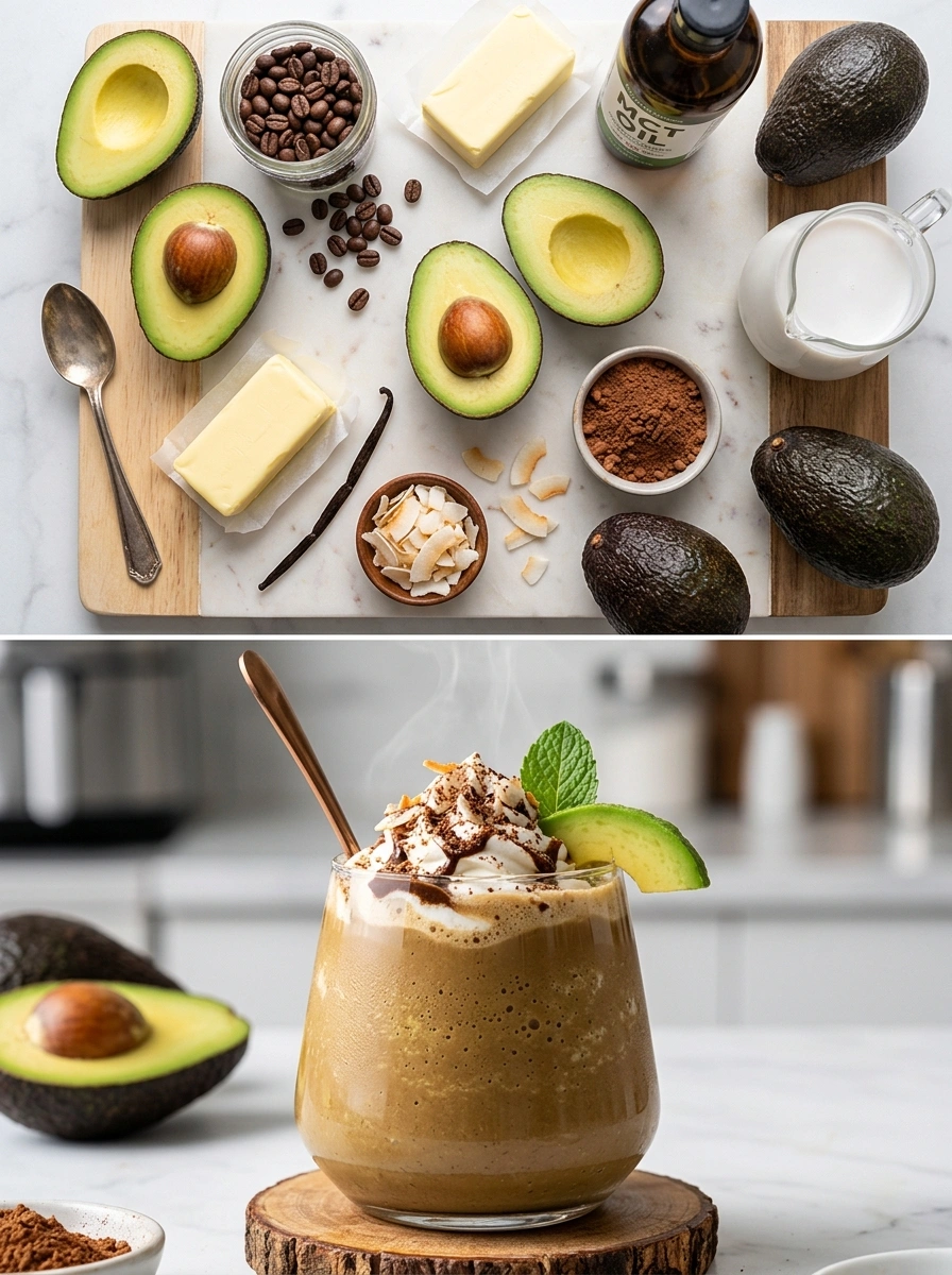 Bulletproof Coffee Avocado Keto King - traditionellt Sverige Smoothies & Drycker recept, perfekt till vardagsmiddag